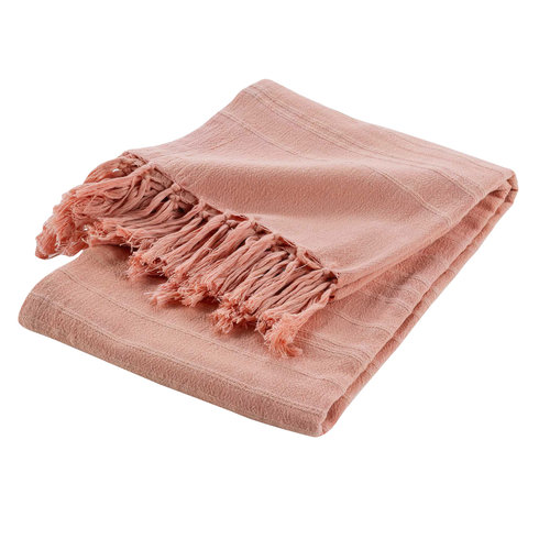 geen Plaid-Decken Lilia 180x220 cm Pfirsich