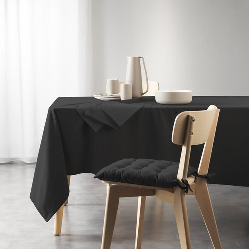 Nappe- Mistral coton recyclé 140x240cm noir