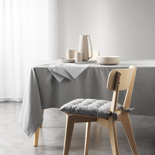 Tablecloth- Mistral cotton recycled 140x240cm light grey