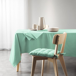 Tablecloth- Mistral cotton recycled 140x240cm mint