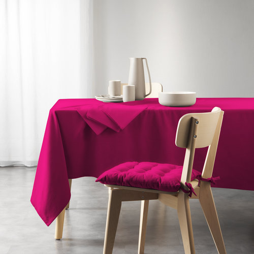 Tischtuch-Tischdecke- Mistral Baumwolle recycelt 140x240cm fuchsia