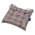 Chair cushion-seat cushion water-repellent Laura anthracite 40x40x6cm