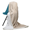 Wicotex Plaid-dekens- Soof off white 150x200cm met fluffy witte binnenkant