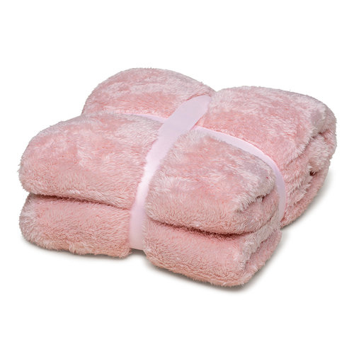 Wicotex Throw Blankets - Fluff Pink 150x200cm