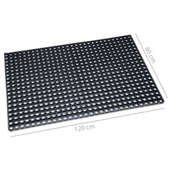 Deurmat -Rubber-ringmat 80x120cm