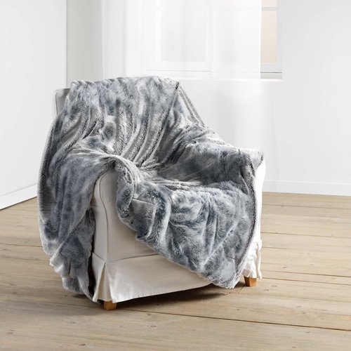 Wicotex Plaid blanket- Antartic 180x220 cm anthracite