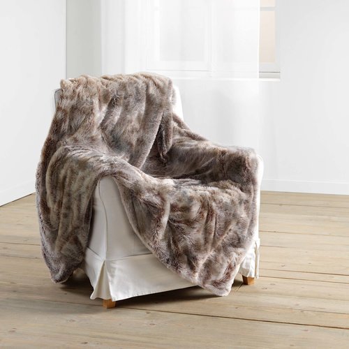 Wicotex Plaid blanket- Antartic 180x220 cm choco