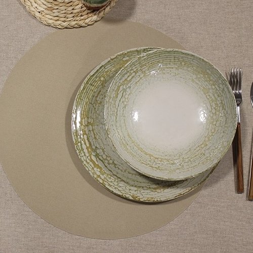 Sets de table Uni camel rond