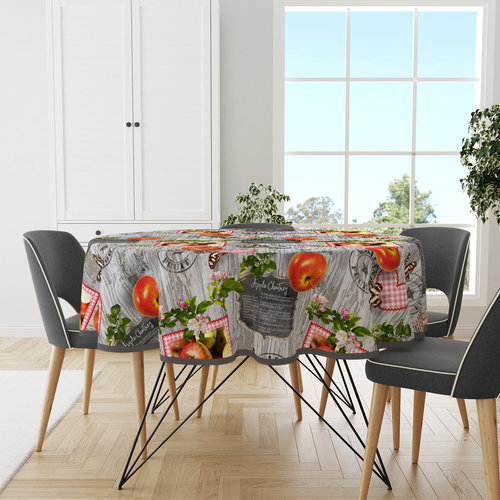 Oilcloth round Holland fruit - 160cm