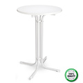 Bartisch - weiß- 80cm Durchmesser - Stehtisch - Cocktailtisch - Partytisch- stabiles Gestell