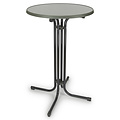 Bartable - grey- 80cm diameter - bar table - cocktail table - party table- strong frame