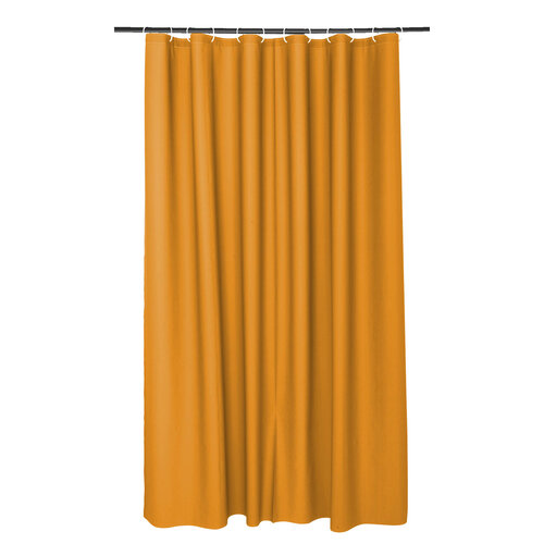 Rideau de douche 180x200 100% Peva jaune moutarde