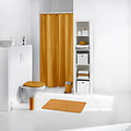Rideau de douche 180x200 100% Peva jaune moutarde
