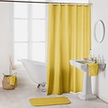 Rideau de douche 180x200 textile jaune