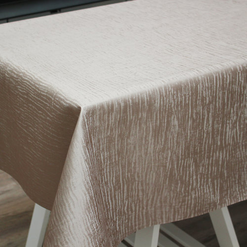 Table linen Polyline Forest taupe