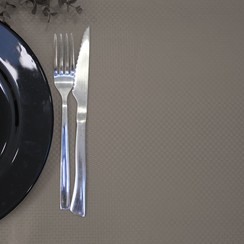 Tafeltextiel Polyline Honey taupe 20meter rol