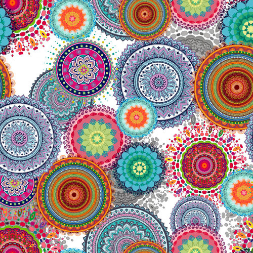 Coated table linen Arana white