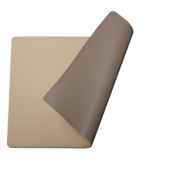 Placemats kunstleer beige - zand