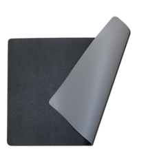 Tischsets aus Kunstleder schwarz - grau