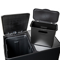 Waste bin Tom 60litre (2x30litre) waste separation 2 compartments black