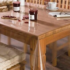 Transparent tablecloth 0.15mm gloss clear - 140cm x 40mtr