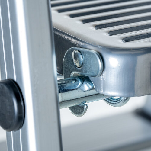 Haushalts-Stufenleiter - Küchen-Stufenleiter 3 Stufen - Aluminium - für den privaten und gewerblichen Gebrauch