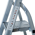 Haushalts-Stufenleiter - Küchen-Stufenleiter 3 Stufen - Aluminium - für den privaten und gewerblichen Gebrauch