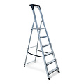 Haushalts-Stufenleiter - Küchen-Stufenleiter 6 Stufen - Aluminium - für den privaten und gewerblichen Gebrauch