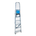 Haushalts-Stufenleiter - Küchen-Stufenleiter 6 Stufen - Aluminium - für den privaten und gewerblichen Gebrauch