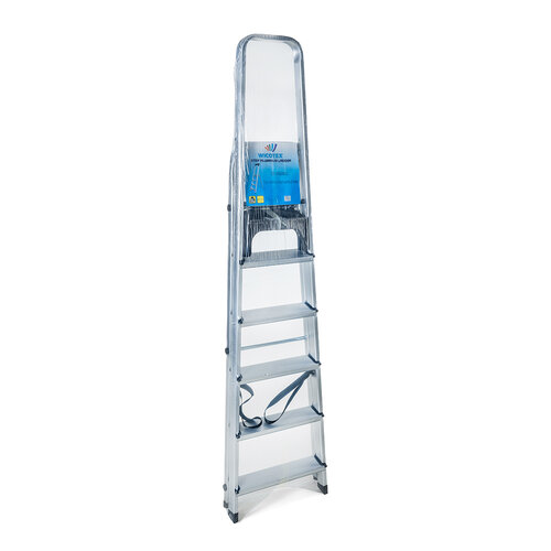 Haushalts-Stufenleiter - Küchen-Stufenleiter 6 Stufen - Aluminium - für den privaten und gewerblichen Gebrauch