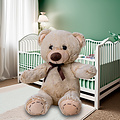 Teddy bear beige/brown 100cm