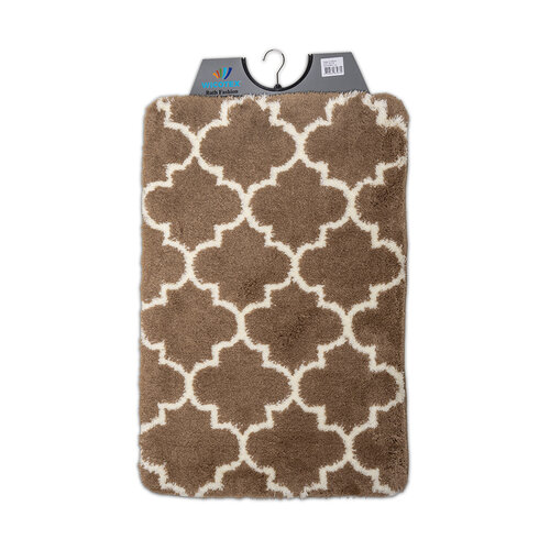 Bath mat Marseille taupe 60x90cm