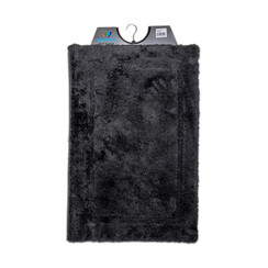 Badematte uni dunkelgrau 60x90cm
