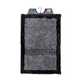 Bath mat grey with black border 60x90cm