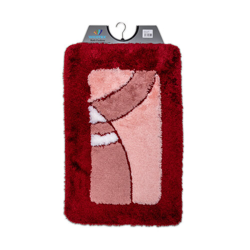 Badematte bordeaux 60x90cm