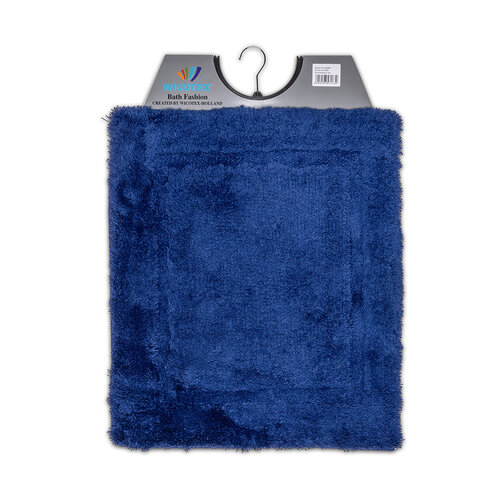 Bidet mat uni dark blue 50x60cm