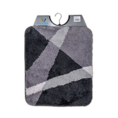 Bidet mat grey striped 50x60cm