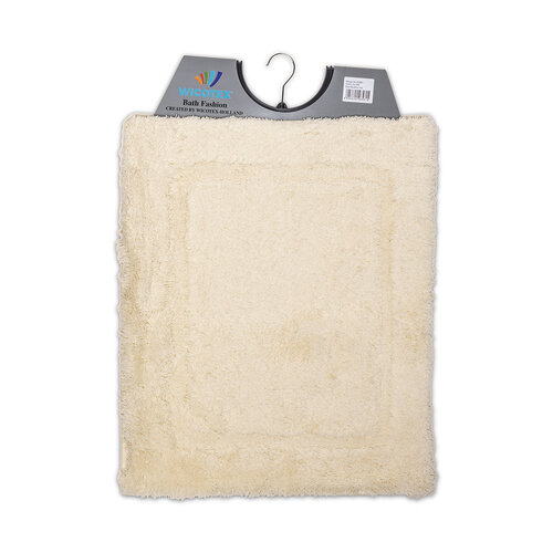 Tapis de bidet uni crème 50x60cm