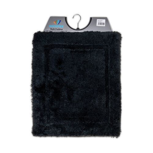 Tapis de bidet uni noir 50x60cm