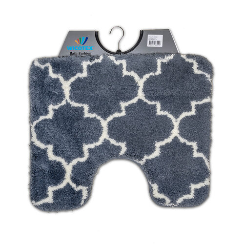 Tapis de toilette Marseille gris 50x60cm