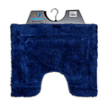 Tapis de toilette uni bleu foncé 50x60cm