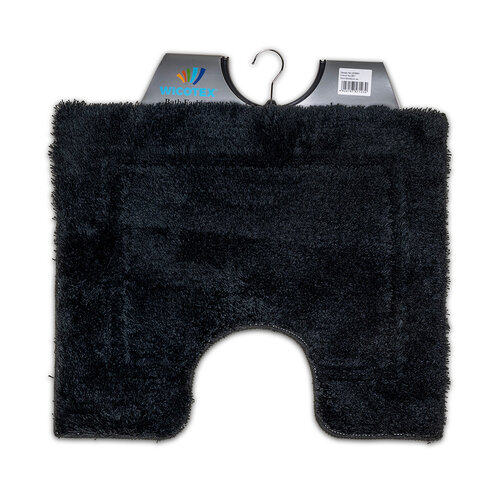 Toiletmat uni zwart 50x60cm