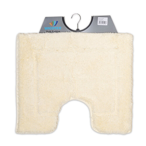 Tapis de toilette uni crème 50x60cm