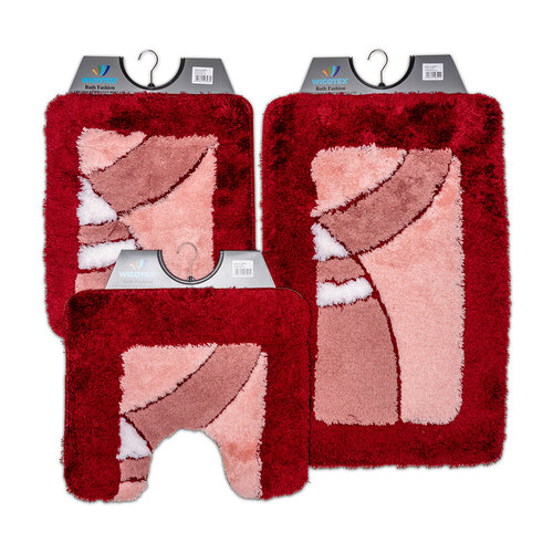 Tapis de toilette bordeaux 50x60cm