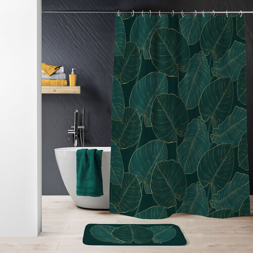 Duschvorhang 180x200 Textil Jade