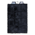 Tapis de bain carré noir 60x90cm