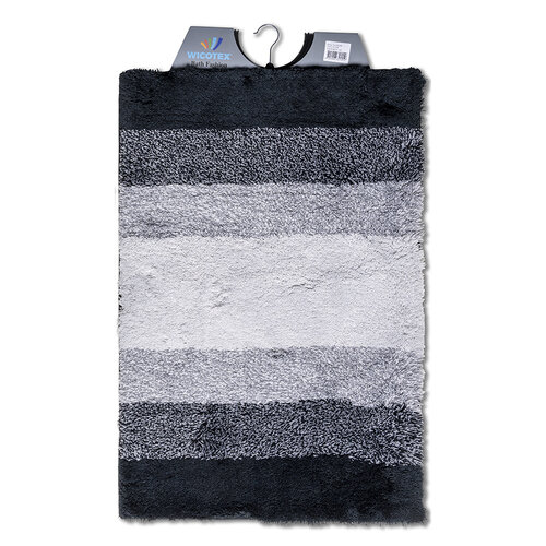 Bath mat rainbow black grey 60x90cm