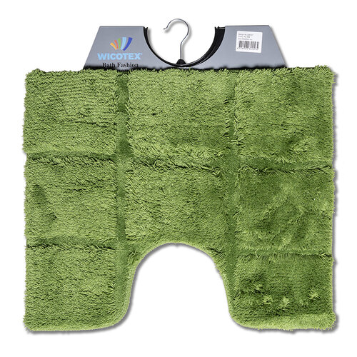 Tapis de toilette à carreaux vert 50x60cm