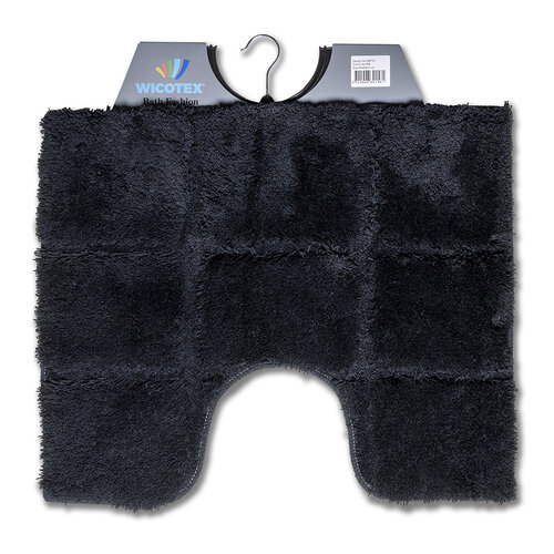 Tapis de toilette carré noir 50x60cm