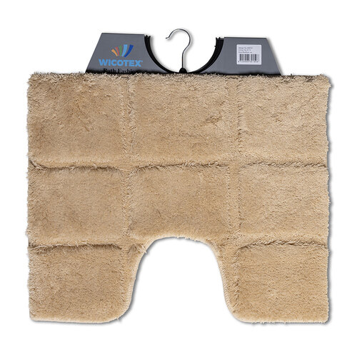 Toiletmat ruit taupe 50x60cm